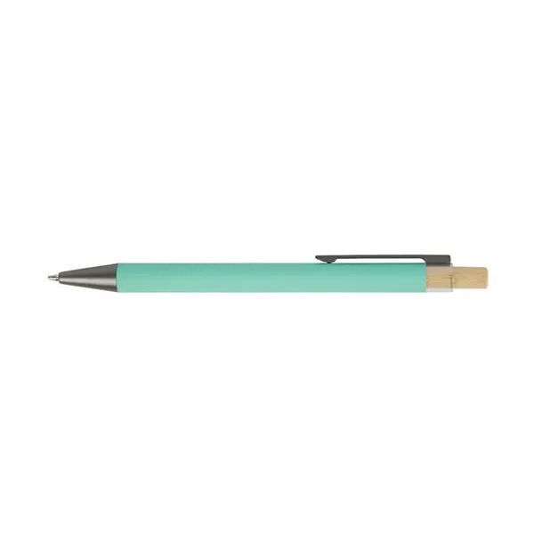 Arundi Recycled Aluminum Pen With Bamboo Plunger... from ASI 67866 Logomark/Valumark