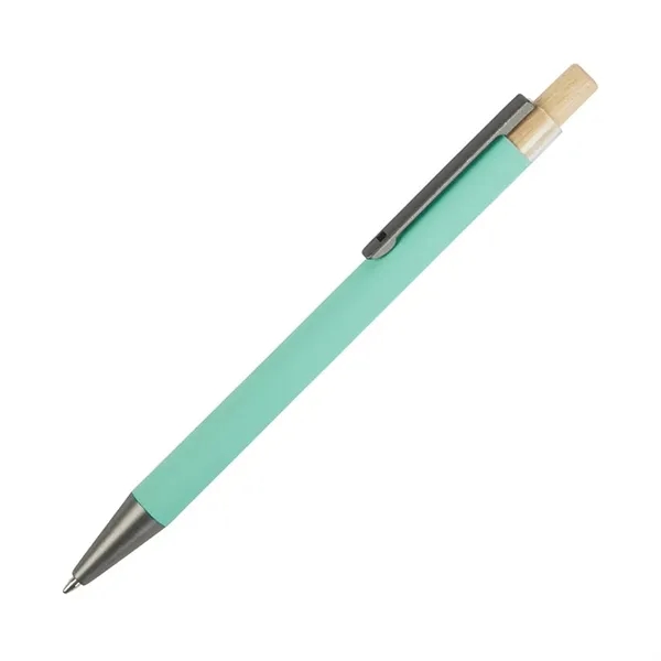 Arundi Recycled Aluminum Pen With Bamboo Plunger... from ASI 67866 Logomark/Valumark