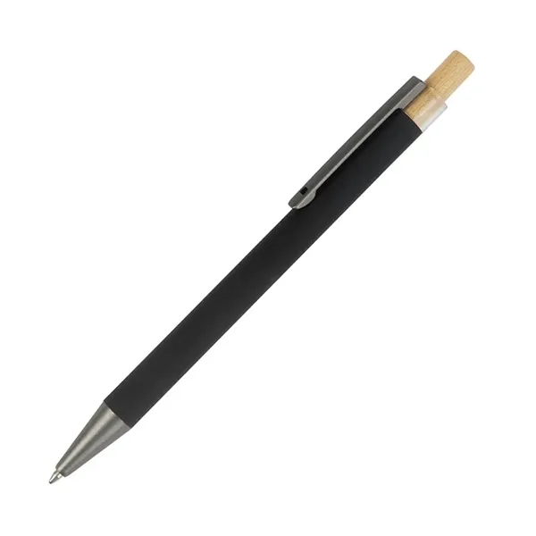 Arundi Recycled Aluminum Pen With Bamboo Plunger... from ASI 67866 Logomark/Valumark