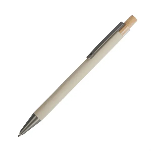 Arundi Recycled Aluminum Pen With Bamboo Plunger... from ASI 67866 Logomark/Valumark