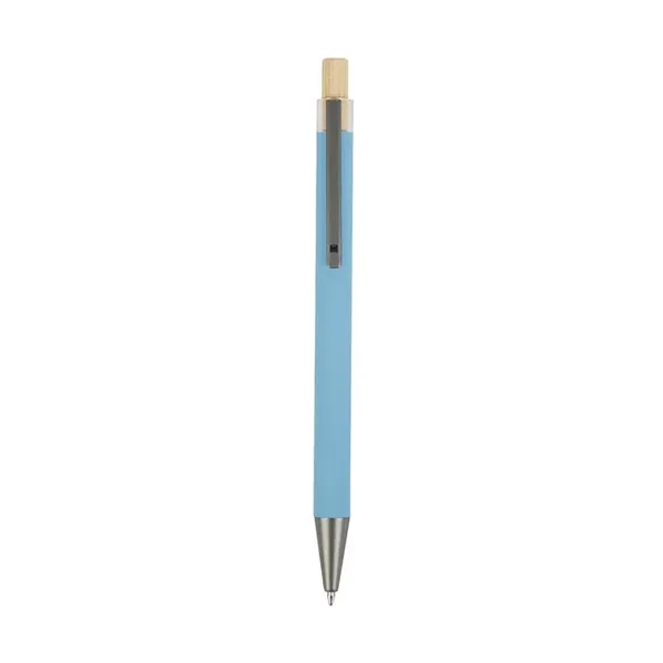 Arundi Recycled Aluminum Pen With Bamboo Plunger... from ASI 67866 Logomark/Valumark