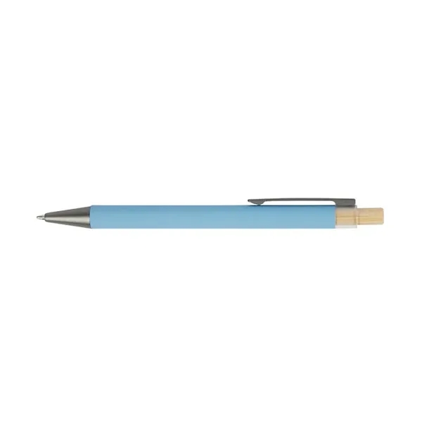 Arundi Recycled Aluminum Pen With Bamboo Plunger... from ASI 67866 Logomark/Valumark
