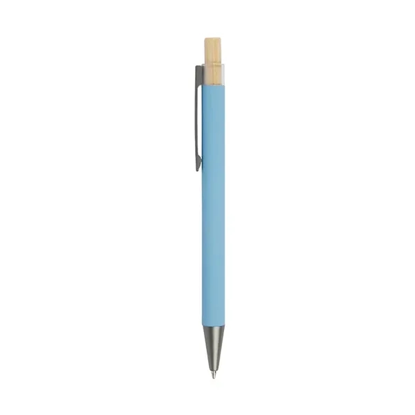 Arundi Recycled Aluminum Pen With Bamboo Plunger... from ASI 67866 Logomark/Valumark