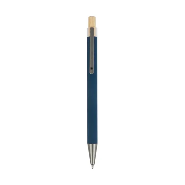 Arundi Recycled Aluminum Pen With Bamboo Plunger... from ASI 67866 Logomark/Valumark