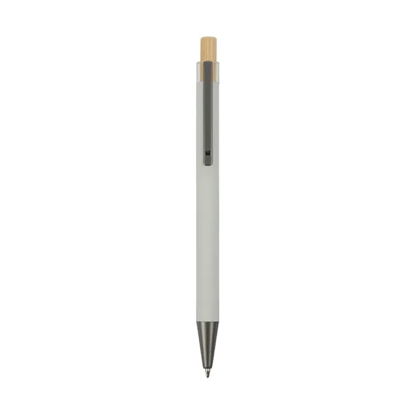 Arundi Recycled Aluminum Pen With Bamboo Plunger... from ASI 67866 Logomark/Valumark