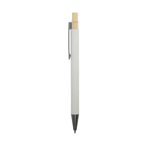 Arundi Recycled Aluminum Pen With Bamboo Plunger... from ASI 67866 Logomark/Valumark