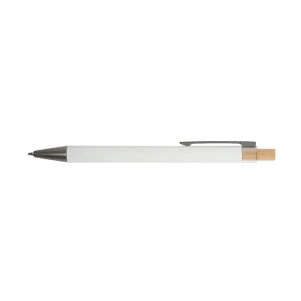 Arundi Recycled Aluminum Pen With Bamboo Plunger... from ASI 67866 Logomark/Valumark