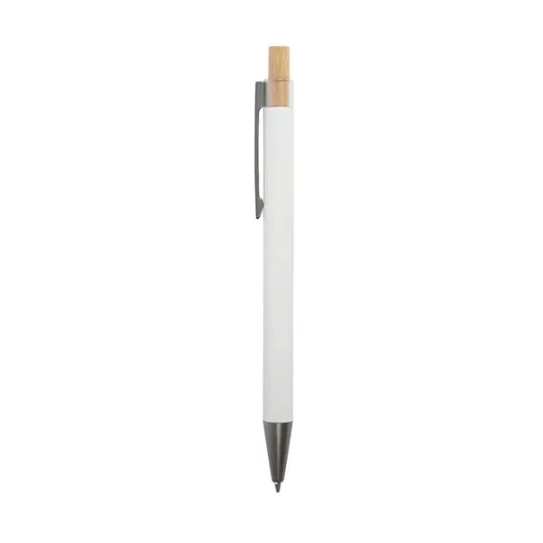 Arundi Recycled Aluminum Pen With Bamboo Plunger... from ASI 67866 Logomark/Valumark