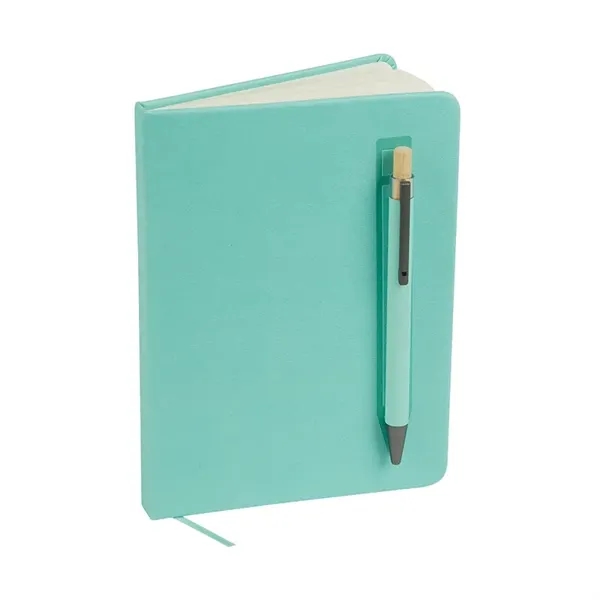 Manhattan II Gift Set w/ Magnetic Journal & Recycled Pen... from ASI 67866 Logomark/Valumark