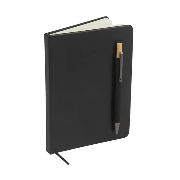Manhattan II Gift Set w/ Magnetic Journal & Recycled Pen... from ASI 67866 Logomark/Valumark