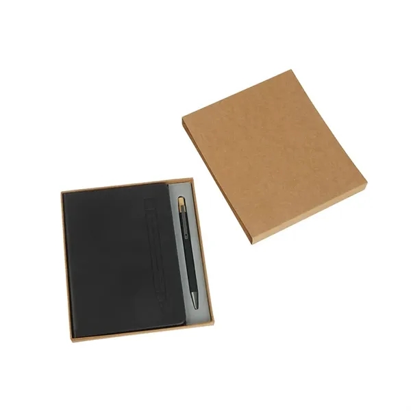 Manhattan II Gift Set w/ Magnetic Journal & Recycled Pen... from ASI 67866 Logomark/Valumark