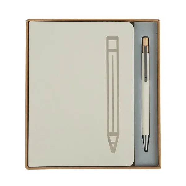 Manhattan II Gift Set w/ Magnetic Journal & Recycled Pen... from ASI 67866 Logomark/Valumark