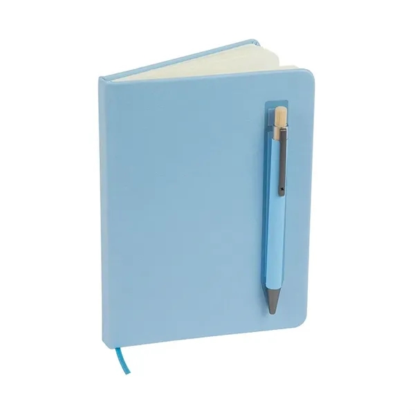 Manhattan II Gift Set w/ Magnetic Journal & Recycled Pen... from ASI 67866 Logomark/Valumark