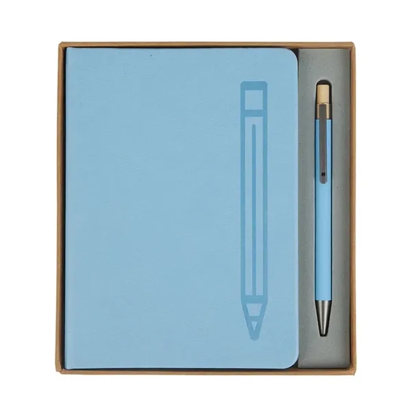 Manhattan II Gift Set w/ Magnetic Journal & Recycled Pen... from ASI 67866 Logomark/Valumark