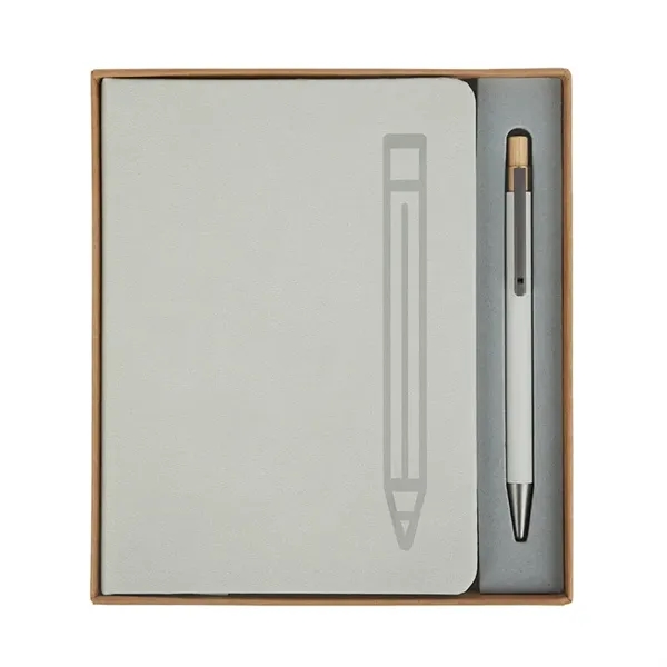 Manhattan II Gift Set w/ Magnetic Journal & Recycled Pen... from ASI 67866 Logomark/Valumark