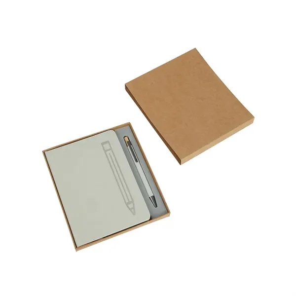 Manhattan II Gift Set w/ Magnetic Journal & Recycled Pen... from ASI 67866 Logomark/Valumark