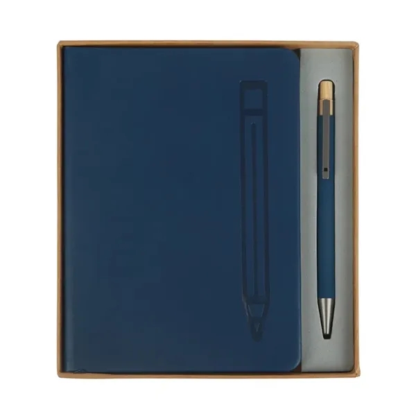 Manhattan II Gift Set w/ Magnetic Journal & Recycled Pen... from ASI 67866 Logomark/Valumark