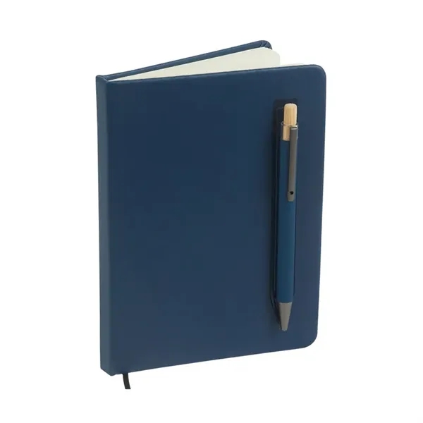 Manhattan II Gift Set w/ Magnetic Journal & Recycled Pen... from ASI 67866 Logomark/Valumark