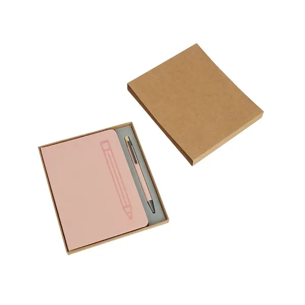 Manhattan II Gift Set w/ Magnetic Journal & Recycled Pen... from ASI 67866 Logomark/Valumark