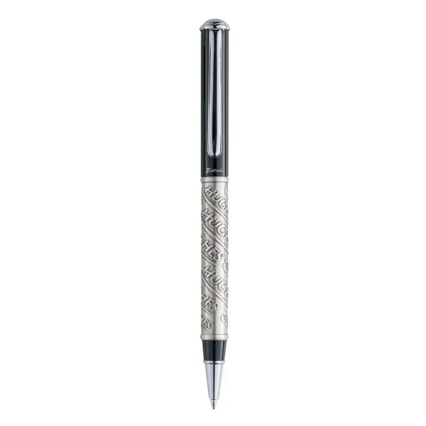 Twist action ballpoint pen with lacquered coat and sculptured etching on... from ASI 67866 Logomark/Valumark