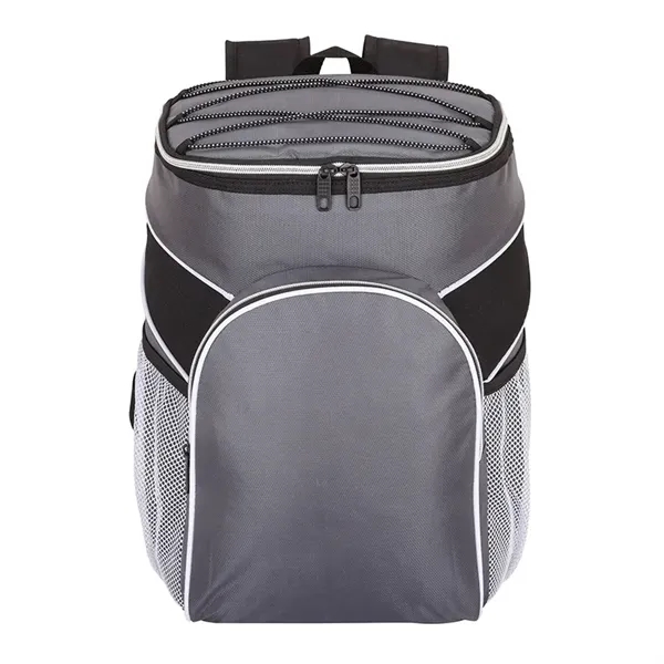 Backpack cooler made with polyester and PEVA lining; has 30-can capacity.... from ASI 67866 Logomark/Valumark