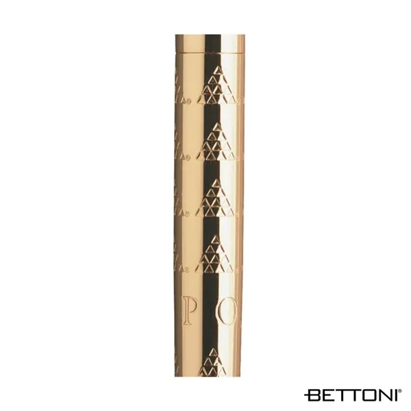 Twist action ballpoint pen with fashionable styling and exquisite gold finish.... from ASI 67866 Logomark/Valumark