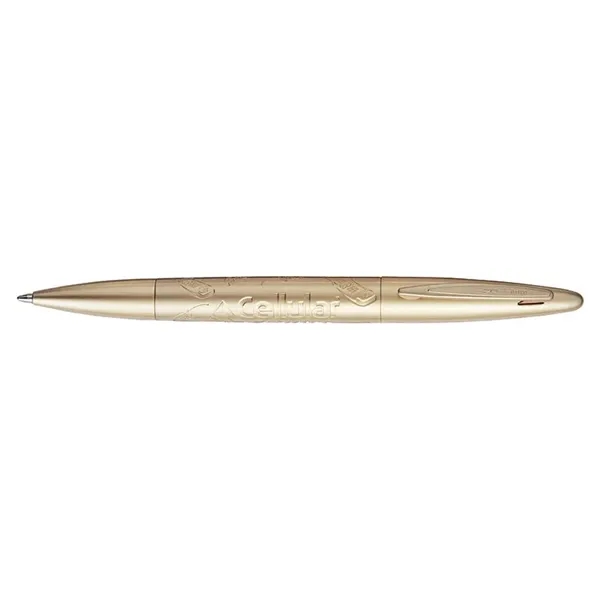 Twist action ballpoint pen with fashionable styling and exquisite gold finish.... from ASI 67866 Logomark/Valumark