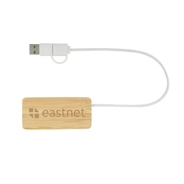 Douglas Bamboo Dual USB Hub... from ASI 67866 Logomark/Valumark