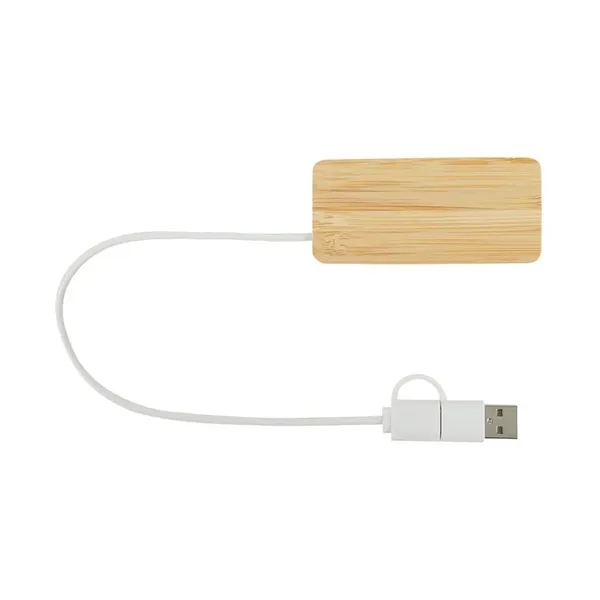 Douglas Bamboo Dual USB Hub... from ASI 67866 Logomark/Valumark