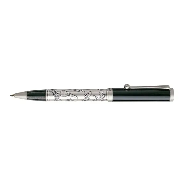 Twist action ballpoint pen with two-piece triangular gift box.... from ASI 67866 Logomark/Valumark