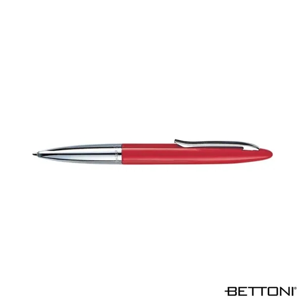 Ballpoint pen with heavyweight brass construction, chrome clip and barrel and... from ASI 67866 Logomark/Valumark