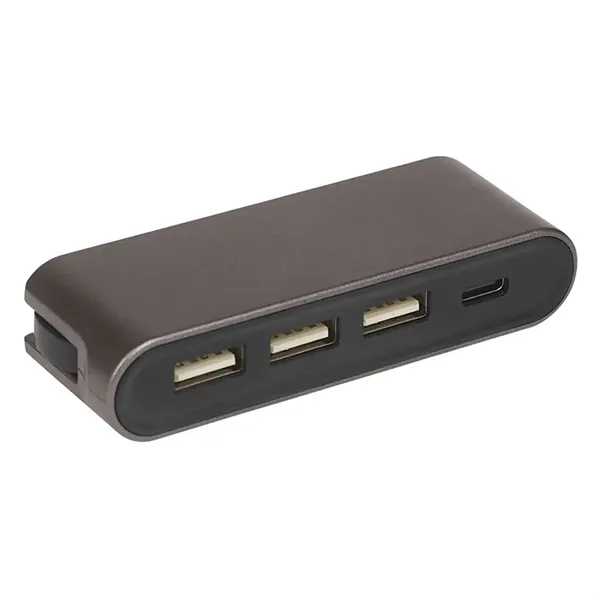USB hub with four type-A USB ports; includes type-A and type-C... from ASI 67866 Logomark/Valumark