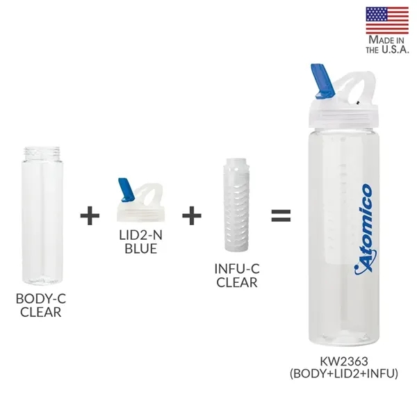 2.94" x 11.12" x 2.94" PET bottle with 32 oz. capacity;... from ASI 67866 Logomark/Valumark / Valumark™