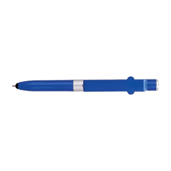 4-in-1 ballpoint pen with twist-action mechanism, LED flashlight, capacitive stylus and... from ASI 67866 Logomark/Valumark