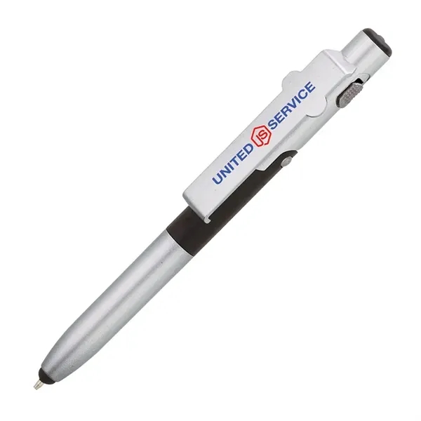 4-in-1 ballpoint pen with twist-action mechanism, LED flashlight, capacitive stylus and... from ASI 67866 Logomark/Valumark