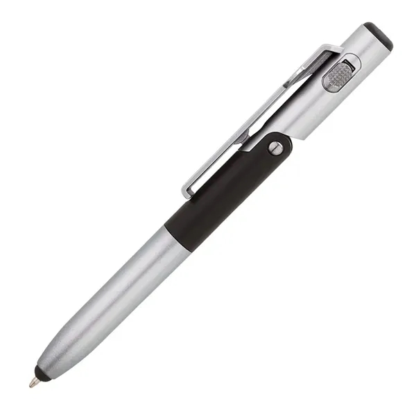 4-in-1 ballpoint pen with twist-action mechanism, LED flashlight, capacitive stylus and... from ASI 67866 Logomark/Valumark