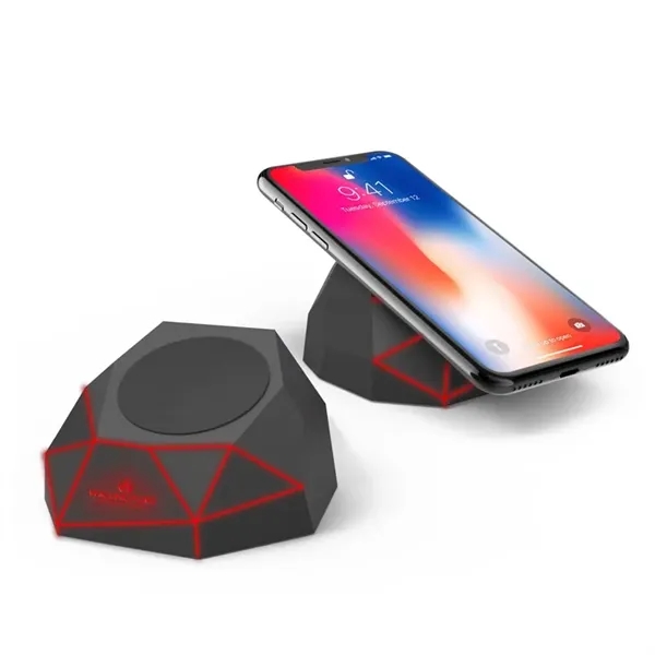 2.31" x 2.56" x 2.56" Xoopar geo dock charger with light-up... from ASI 67866 Logomark/Valumark