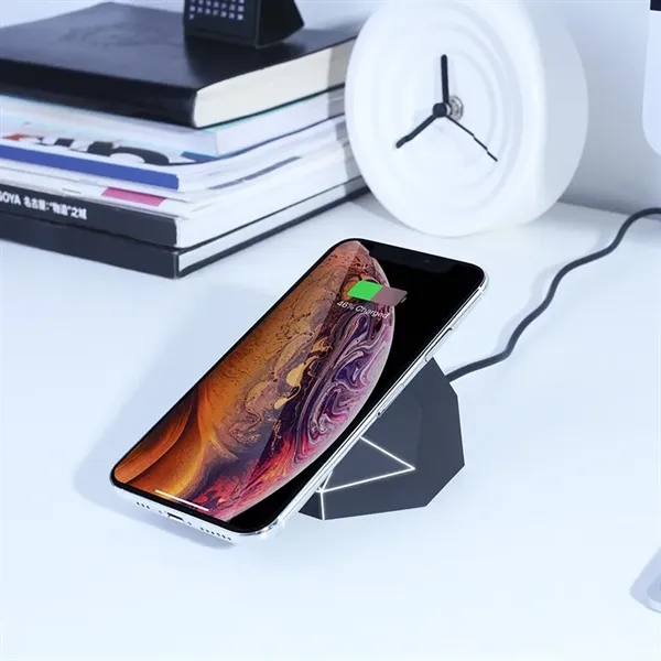 2.31" x 2.56" x 2.56" Xoopar geo dock charger with light-up... from ASI 67866 Logomark/Valumark