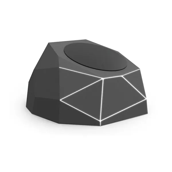 2.31" x 2.56" x 2.56" Xoopar geo dock charger with light-up... from ASI 67866 Logomark/Valumark