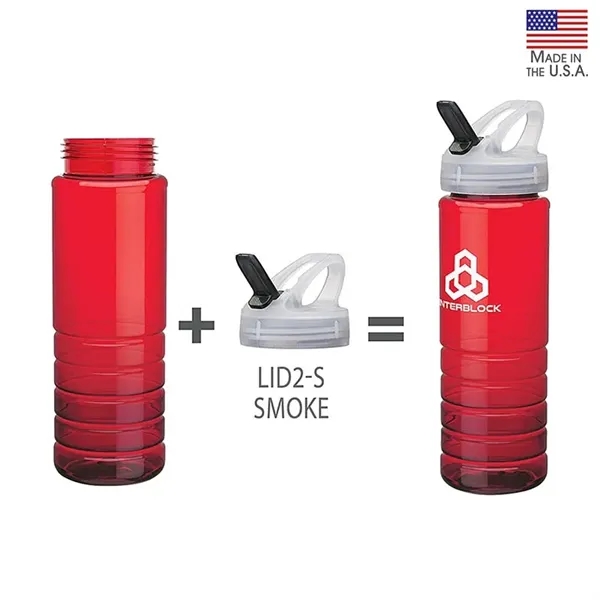 2.88" x 10.12" x 2.88" PET bottle with 26 oz. capacity;... from ASI 67866 Logomark/Valumark / Valumark™