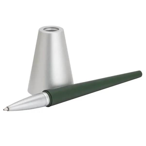 Aluminum Arc-en-ciel ballpoint pen and brushed aluminum stand.... from ASI 67866 Logomark/Valumark