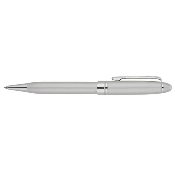 Ballpoint pen with solid brass construction, twist action mechanism, chrome clip,... from ASI 67866 Logomark/Valumark / Valumark™