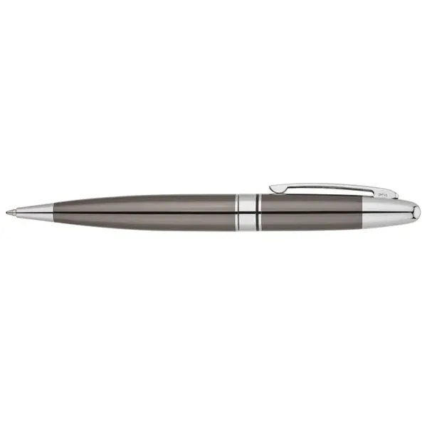 Twist action ballpoint pen with sleek shiny finish and solid brass... from ASI 67866 Logomark/Valumark