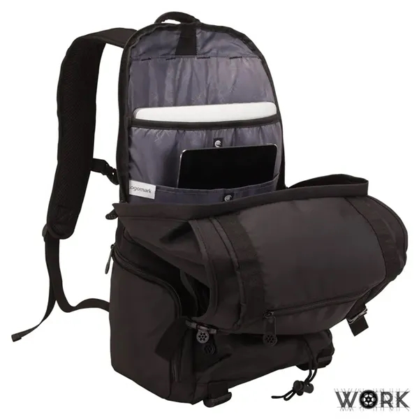 7" x 20" x 12" Work Outdoor backpack with laptop/tablet pockets,... from ASI 67866 Logomark/Valumark
