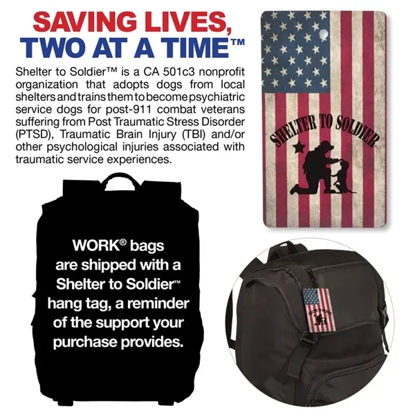 WORK® Pro Backpack... from ASI 67866 Logomark/Valumark