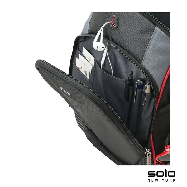 8" x 19" x 12.5" backpack with padded tablet/E-reader pocket and... from ASI 67866 Logomark/Valumark