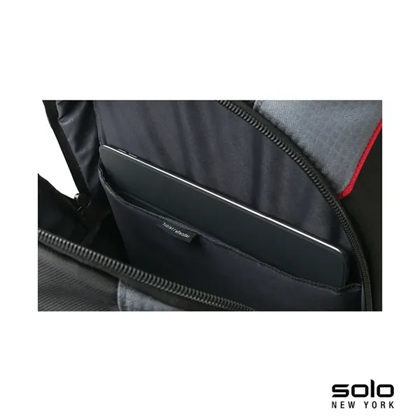 8" x 19" x 12.5" backpack with padded tablet/E-reader pocket and... from ASI 67866 Logomark/Valumark