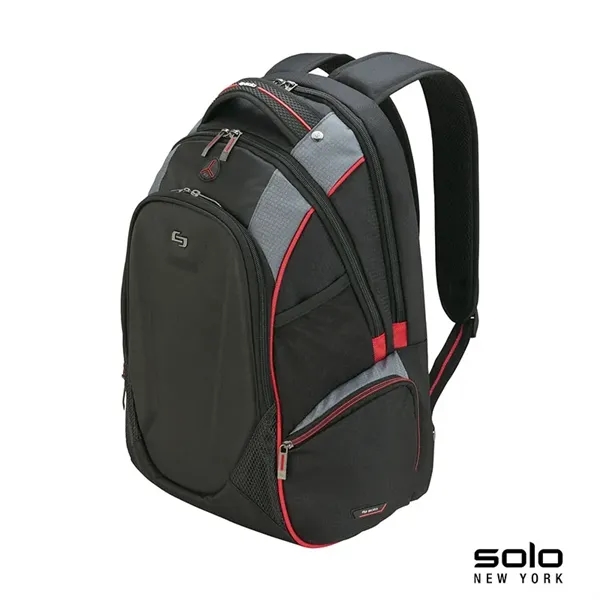 8" x 19" x 12.5" backpack with padded tablet/E-reader pocket and... from ASI 67866 Logomark/Valumark