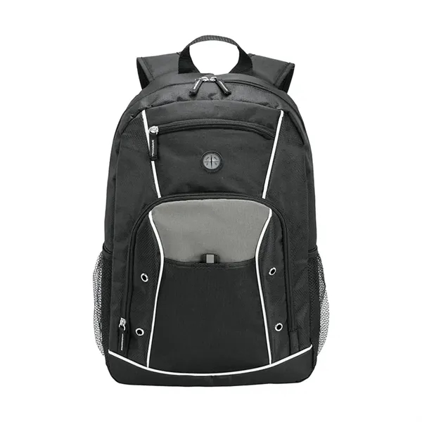 5.5" x 17.5" x 11.5" backpack that includes 15" padded laptop... from ASI 67866 Logomark/Valumark
