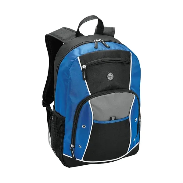 5.5" x 17.5" x 11.5" backpack that includes 15" padded laptop... from ASI 67866 Logomark/Valumark